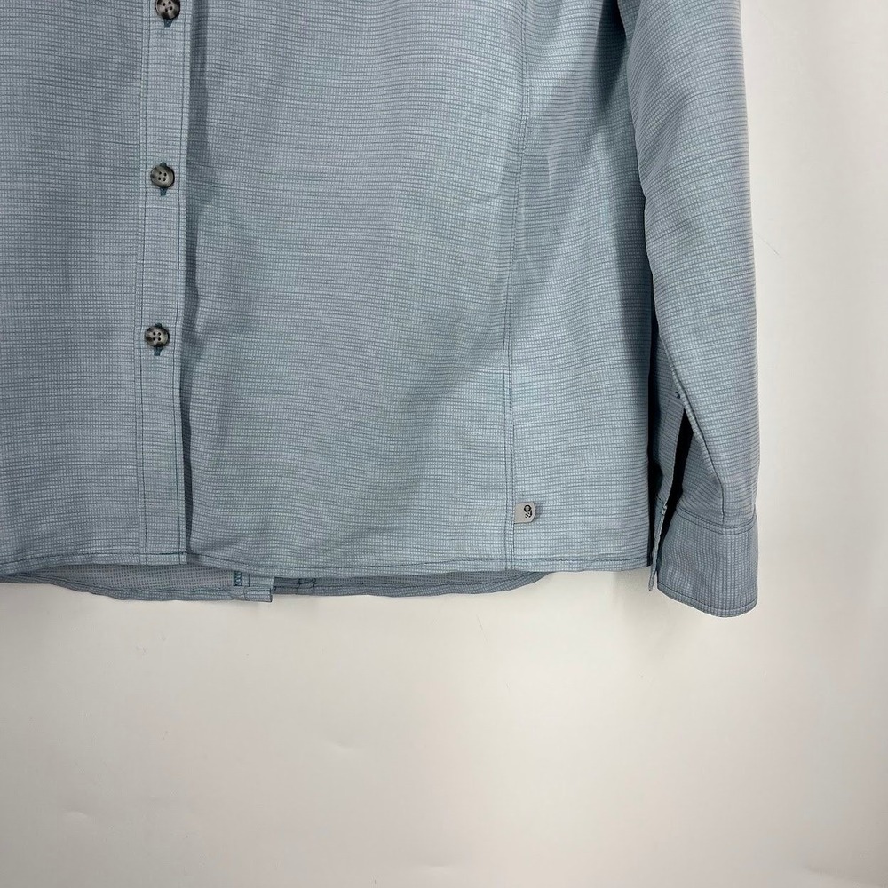 Mountain Hardwear Canyon Long Sleeve Shirt Blue OL7121 Womens Large Ventilated - Picture 7 of 14
